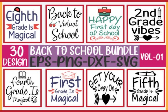 30 Back to School Bundle: A Comprehensive Guide to Digital Files for Creative Projects