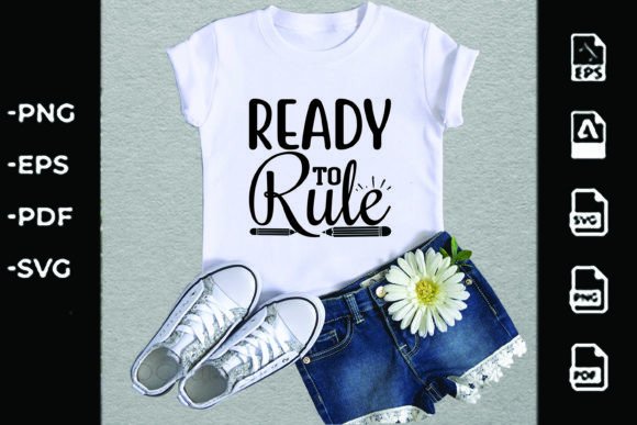 Back to School Svg Design, Ready to Rule