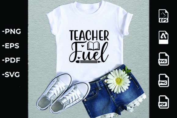 Back to School SVG Design, Teacher Fuel: A Versatile Resource for Educators and Creators