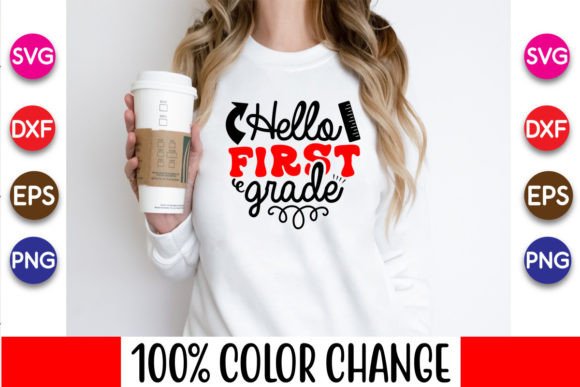 Hello First Grade Svg Back to School SVG: A Strategic Design for Creative and Practical Use