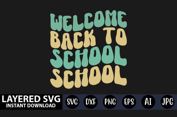 Welcome Back to School Retro SVG Design